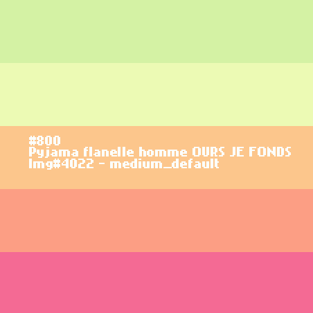 Pyjama flanelle homme OURS Je Fonds