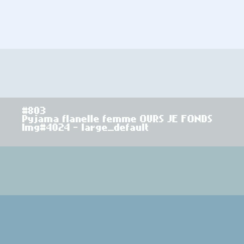 Pyjama flanelle femme OURS Je Fonds