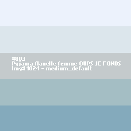 Pyjama flanelle femme OURS Je Fonds