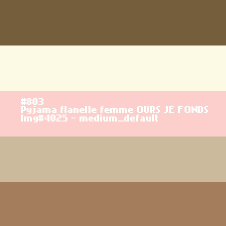 Pyjama flanelle femme OURS Je Fonds