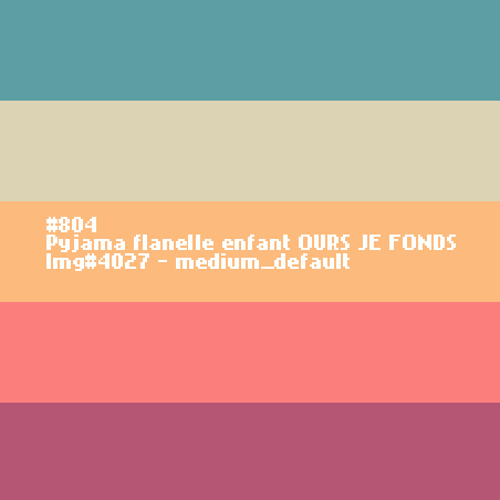 Pyjama flanelle enfant OURS Je Fonds