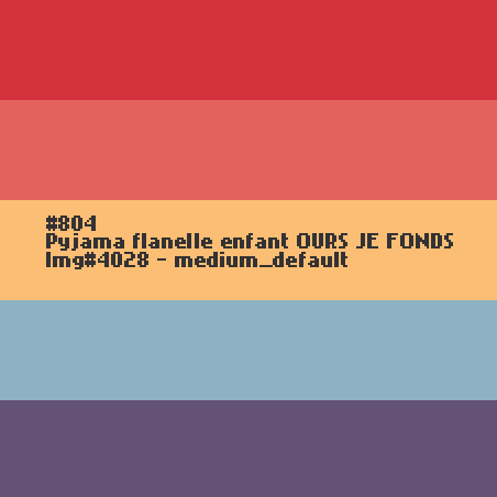 Pyjama flanelle enfant OURS Je Fonds