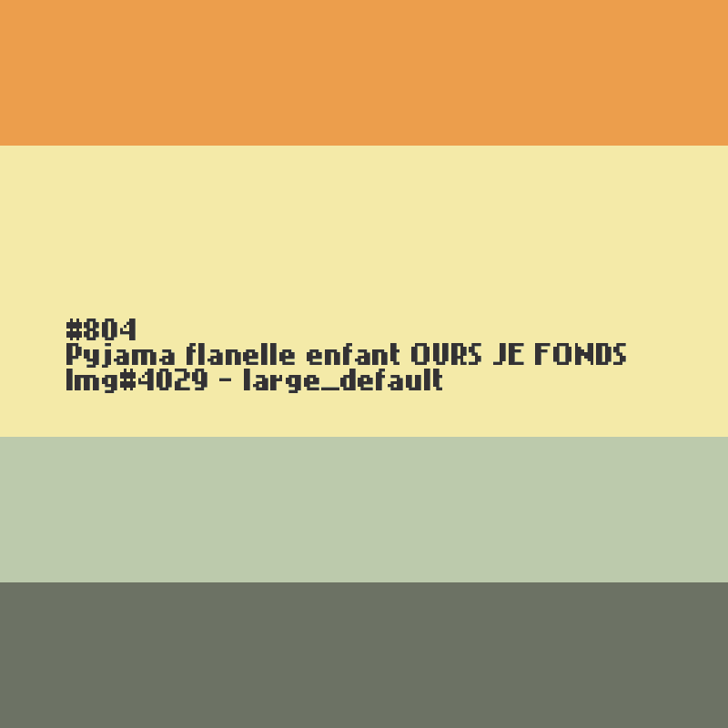 Pyjama flanelle enfant OURS Je Fonds