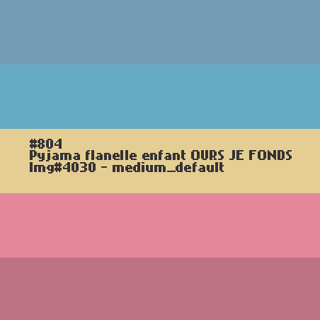 Pyjama flanelle enfant OURS Je Fonds