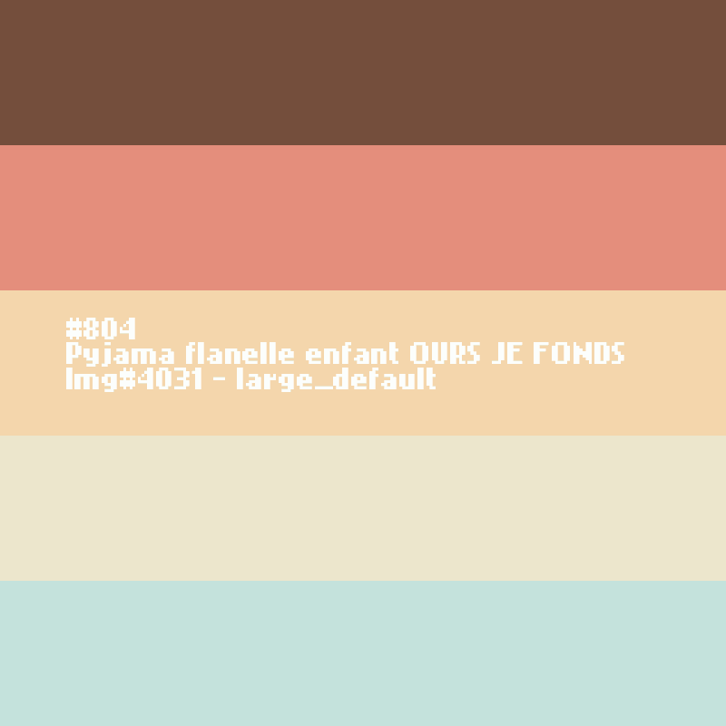 Pyjama flanelle enfant OURS Je Fonds