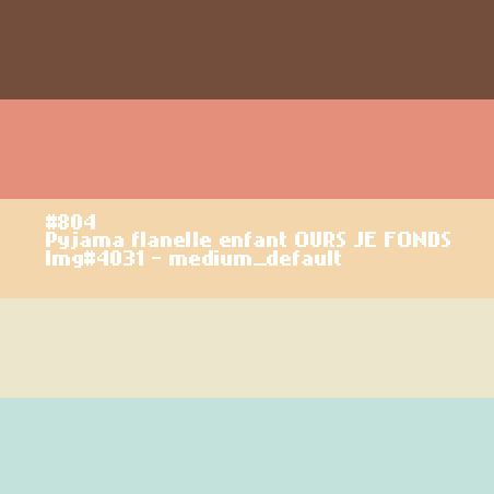 Pyjama flanelle enfant OURS Je Fonds