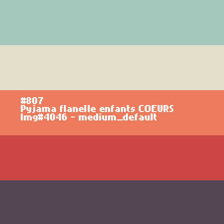 Pyjama flanelle enfants COEURS