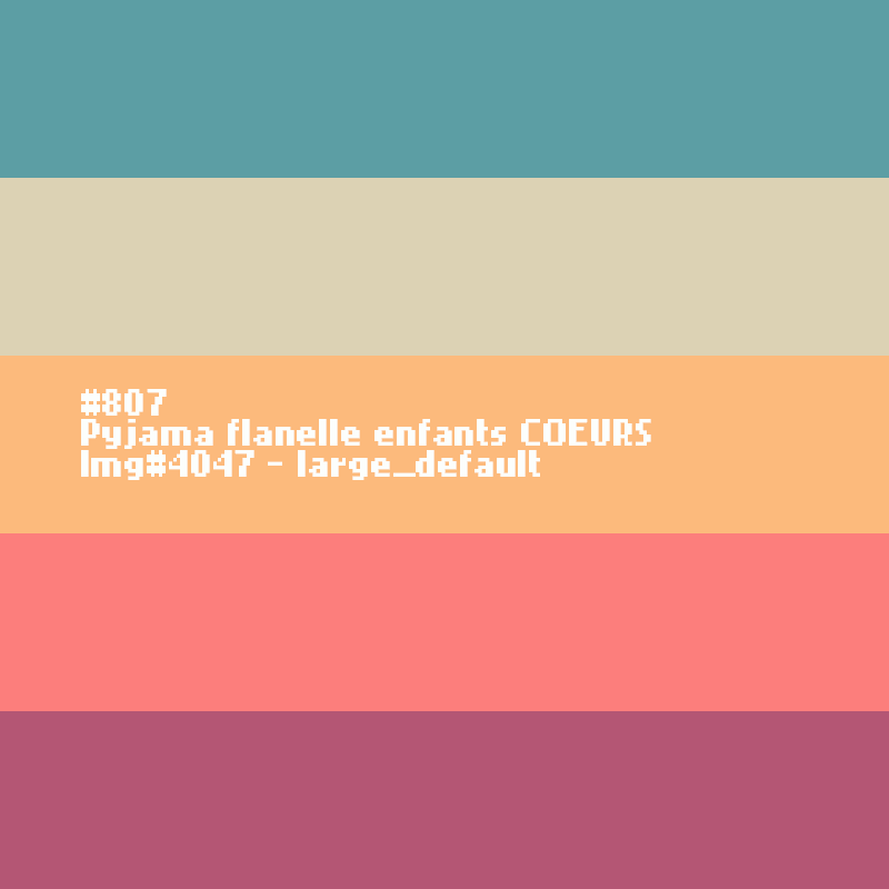 Pyjama flanelle enfants COEURS