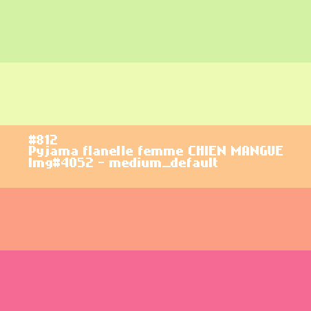 Pyjama flanelle femme Chien mangue.