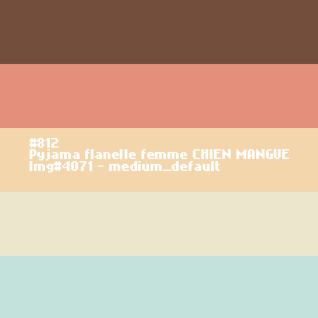 Flanellen pyjama voor dames Hond Mango