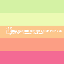 Flanellen pyjama voor dames Hond Mango
