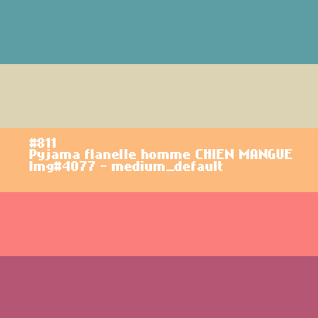 Pyjama flanelle homme Chien mangue