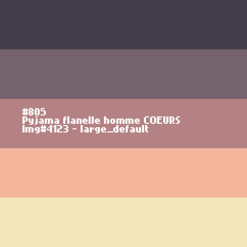 Pyjama flanelle homme COEURS