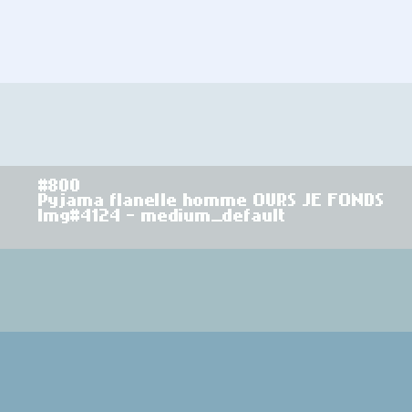 Pyjama flanelle homme OURS Je Fonds