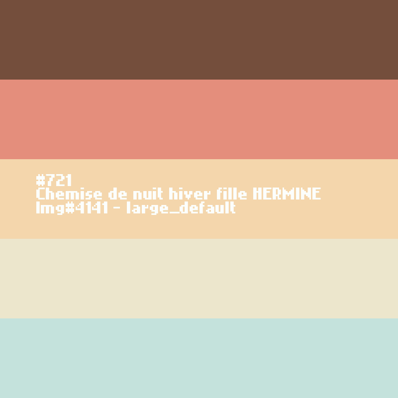 Nachthemd voor meisjes HERMINE (Hermelijn)