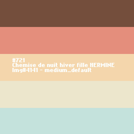 Nachthemd voor meisjes HERMINE (Hermelijn)