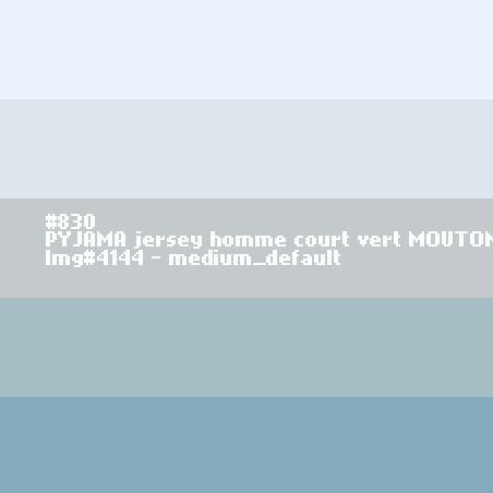 PYJAMA homme court vert MOUTON