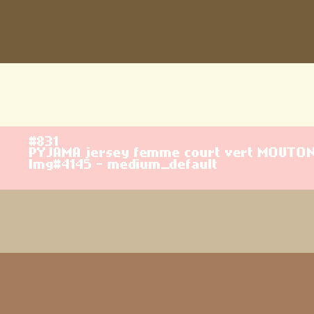 PYJAMA femme court vert MOUTON