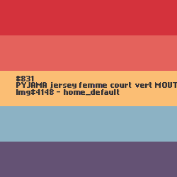 PYJAMA femme court vert MOUTON