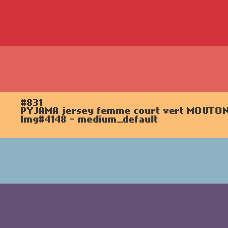 PYJAMA femme court vert MOUTON