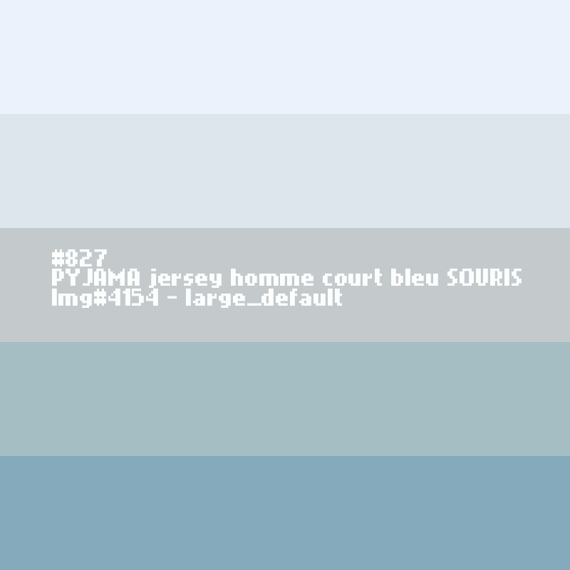 Blauwe pyjashort voor heren MUISJE.