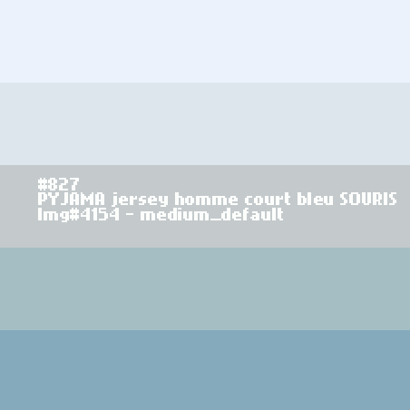 Blauwe pyjashort voor heren MUISJE.