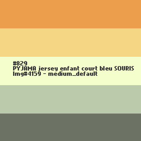 PYJAMA enfant court bleu SOURIS