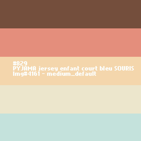 PYJAMA enfant court bleu SOURIS