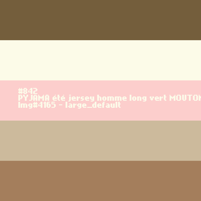PYJAMA homme long vert MOUTON