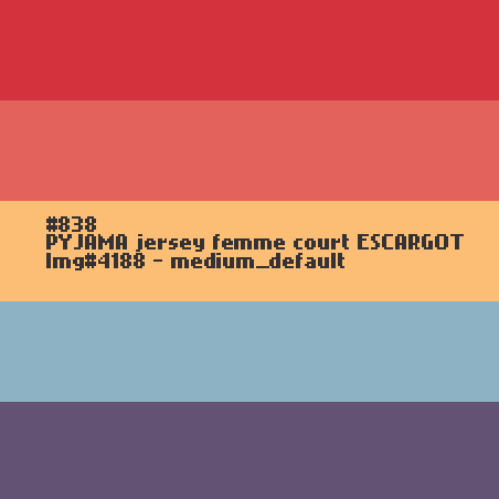 PYJAMA femme court ESCARGOT