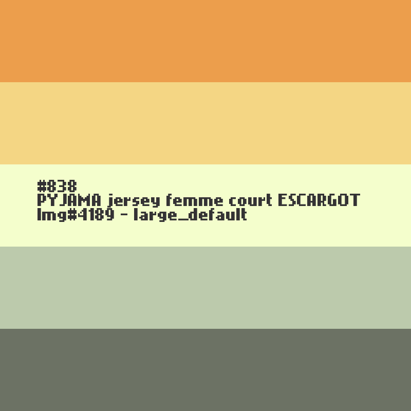 PYJAMA femme court ESCARGOT