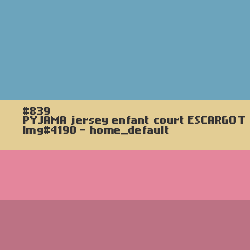 PYJAMA enfant court ESCARGOT