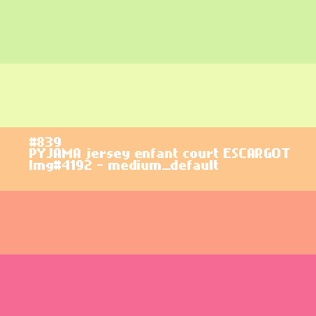 PYJAMA enfant court ESCARGOT