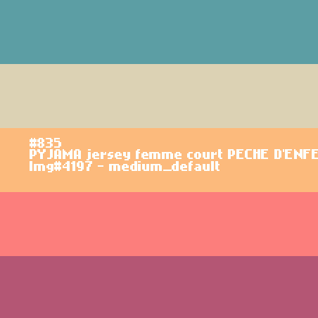 Pyjashort voor vrouwen PERZIK.