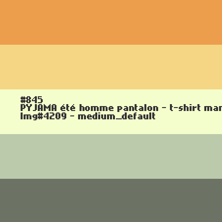 Lange zomerpyjama voor heren t-shirt met  korte mouw PERZIK.