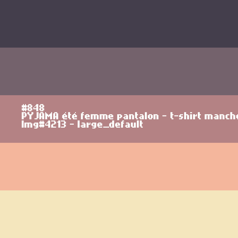 Lange zomerpyjama voor vrouw t-shirt met  korte mouw PERZIK.