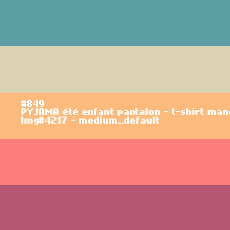 Lange zomerpyjama voor kinderen t-shirt met  korte mouw PERZIK.