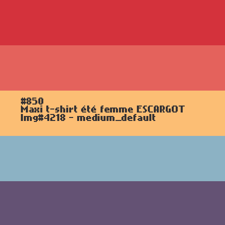 Maxi t-shirt voor dames ESCARGOT