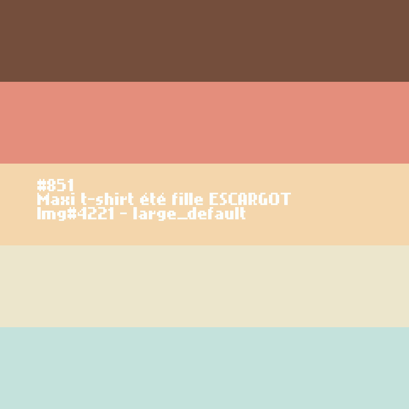 Maxi t-shirt voor meisjes ESCARGOT