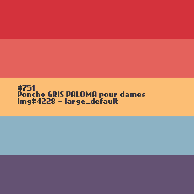 Poncho GRIS PALOMA pour dames