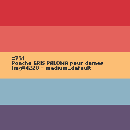 Poncho GRIS PALOMA pour dames