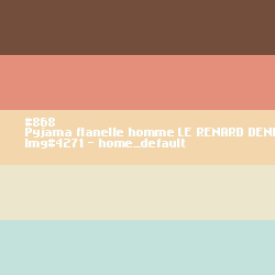 Pyjama flanelle homme Le Renard Deneige