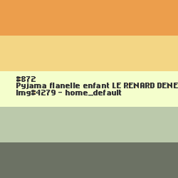 Pyjama flanelle enfant Le Renard déneige