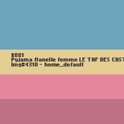 Pyjama flanelle femme Le taf des castors