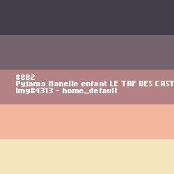 Pyjama flanelle enfant Le taf des castors