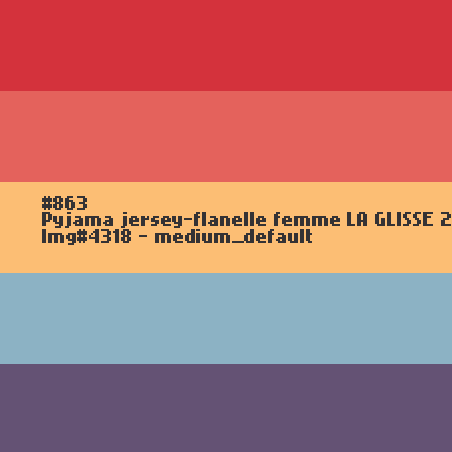 Pyjama jersey-flanelle femme LA GLISSE 2