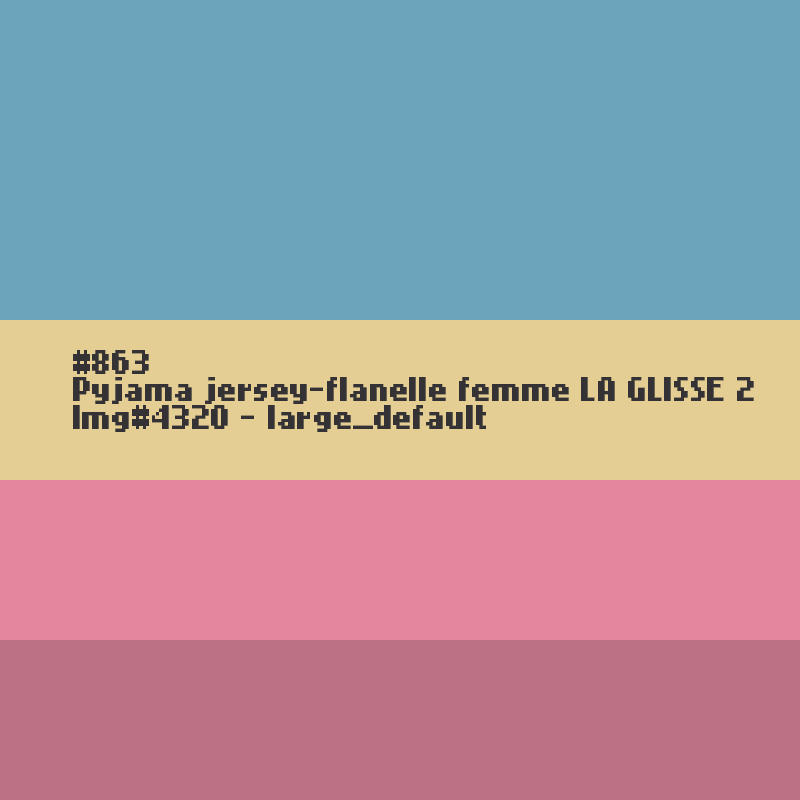 Dames pyjama jersey-flanel LA GLISSE 2