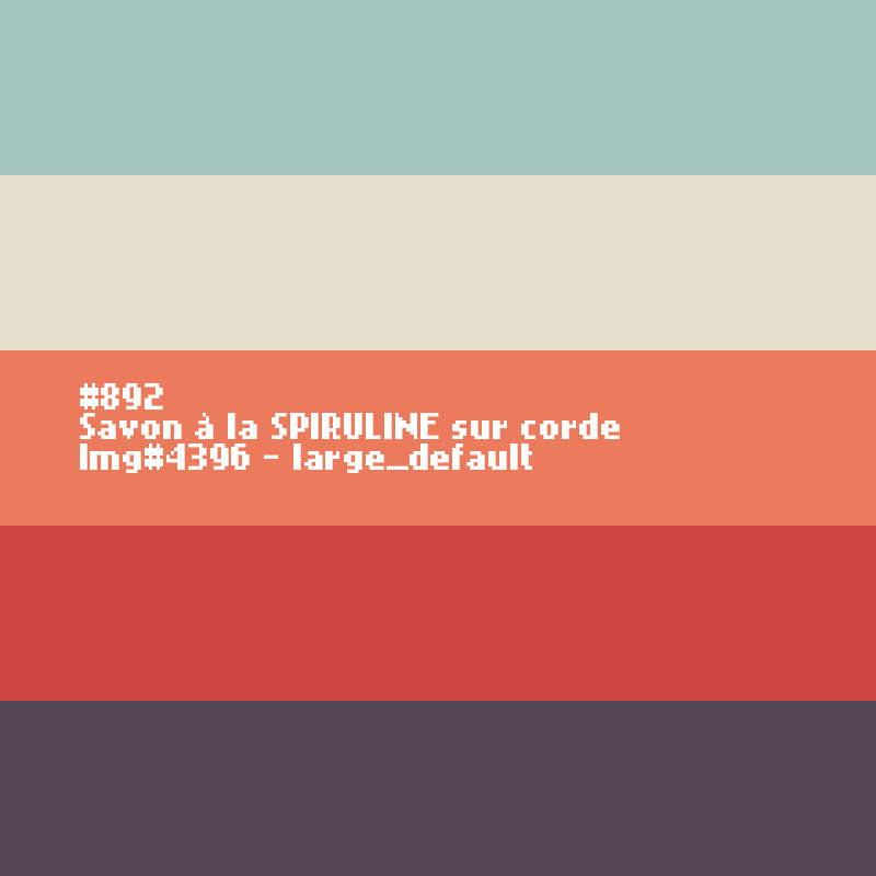 Savon à la SPIRULINE sur corde