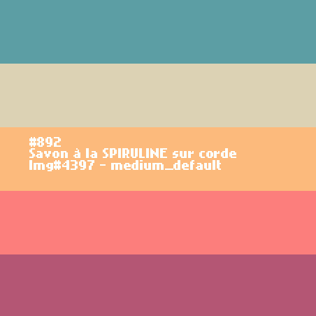 Savon à la SPIRULINE sur corde