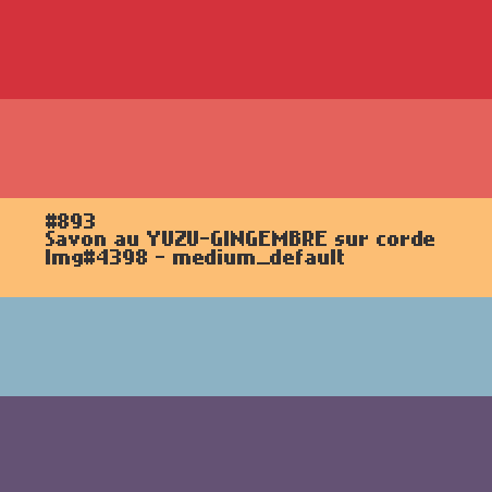 Savon au Yuzu - Gingembre sur corde